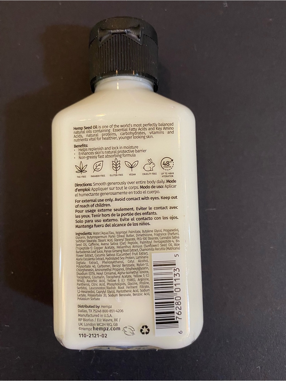 Hempz Age Defying Herbal Body Moisturizer - White & Green NWOT - Picture 2 of 2